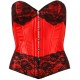 Corsage red/black S