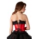 Corsage red/black S