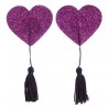 Titty Tassels Hearts purple